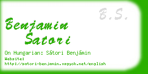 benjamin satori business card